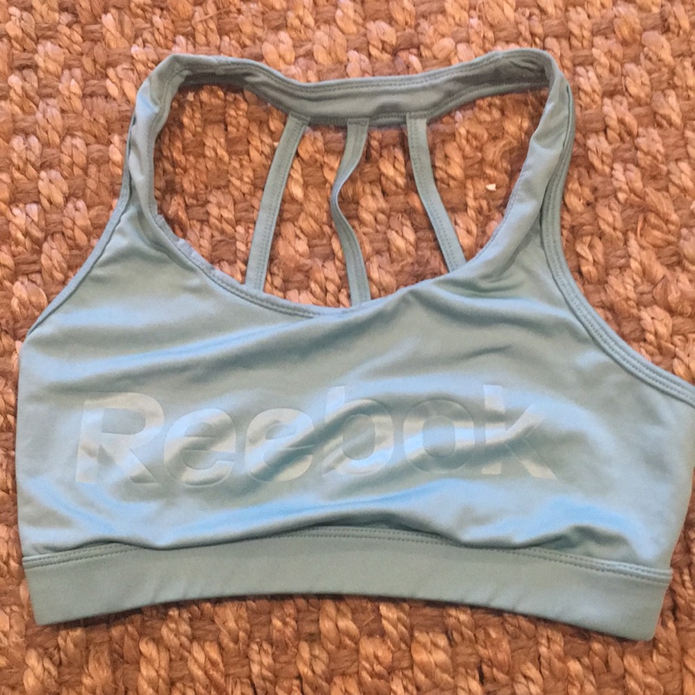 NWOT! Reebok seafoam green sports bra size small